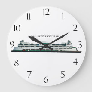 Washington State Ferry Große Wanduhr
