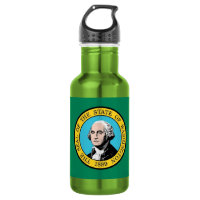Washington State Flag Liberty Flasche