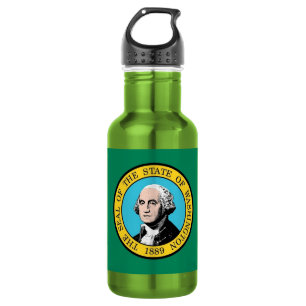 Washington State Flag Liberty Flasche Trinkflasche
