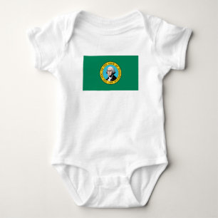Washington-State-Flagge Baby Strampler