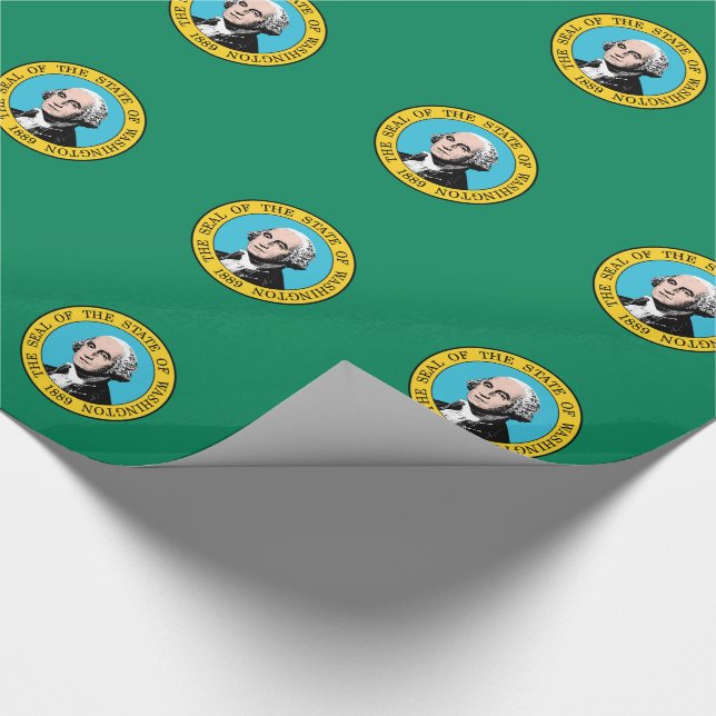 Washington State Flagge Geschenkpapier (Ecke)
