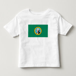 Washington State Flagge Kleinkind T-shirt
