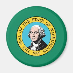 Washington State Flagge Magnet