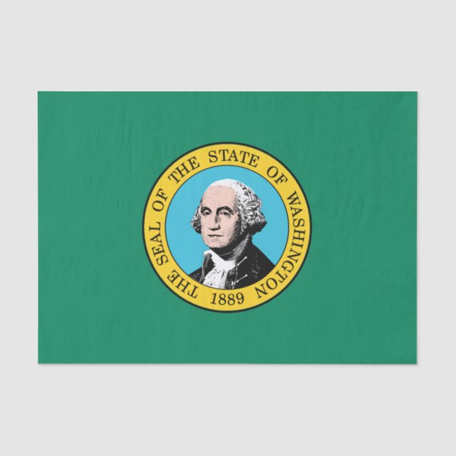 Washington State Flagge Seidenpapier (Vorderseite)
