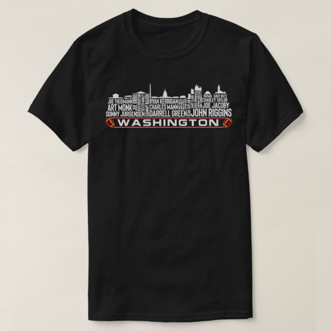 Washington Team All Time Legends Washington DC Sk T-Shirt (Design vorne)