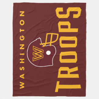 Washington Troops Football Fleece-Decke Fleecedecke