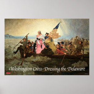 Washington über das Delaware-Poster reden Poster