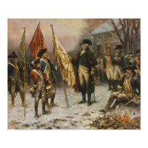 Washington überprüft die gefangenen Farben nach de