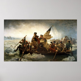 Washington überquert das Delaware - 1851 Poster