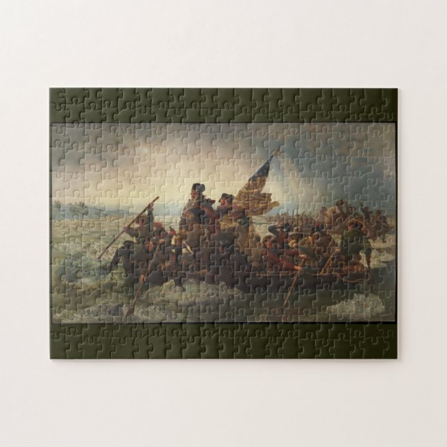 Washington überquert das Delaware Luetze Kunstpuzz Puzzle (Horizontal)