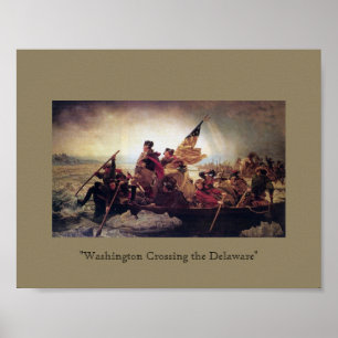 Washington überquert das Delaware Poster