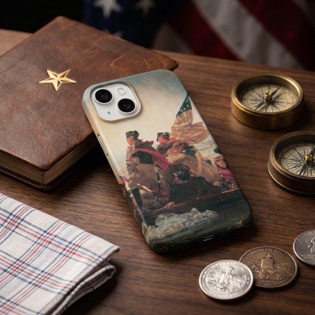 Washington überquert Delaware durch Emanuel Leutze Case-Mate iPhone Hülle (George Washington Crossing the Delaware by Emanuel Leutze. American Revolutionary War History)