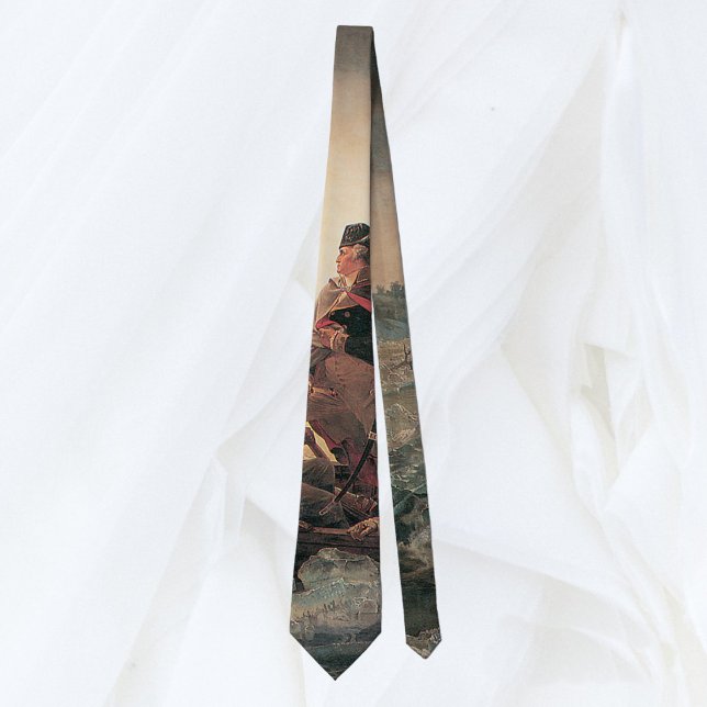 Washington überquert Delaware durch Emanuel Leutze Krawatte (Von Creator hochgeladen)