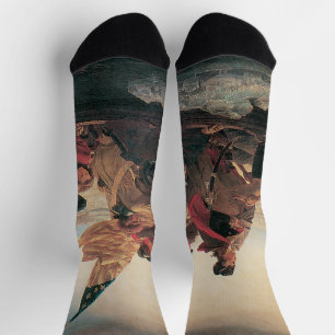 Washington überquert Delaware durch Emanuel Leutze Socken