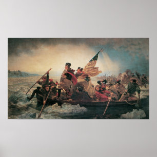 Washington überquert den Delaware von Emanuel Leut Poster