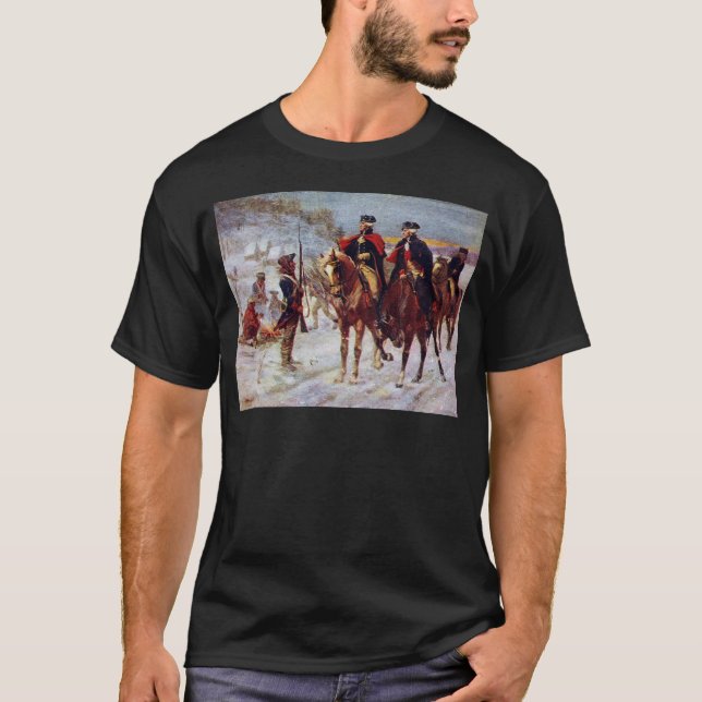 Washington und Lafayette an Tal-Schmiede ~ T-Shirt (Vorderseite)