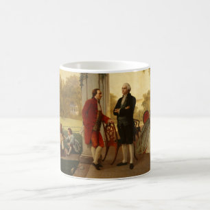 Washington und Lafayette bei Mount Vernon 1784 Kaffeetasse