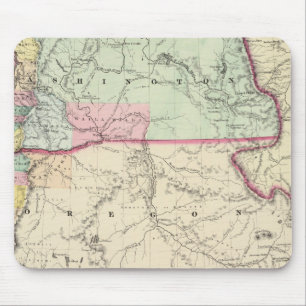 Washington und Oregon Mousepad