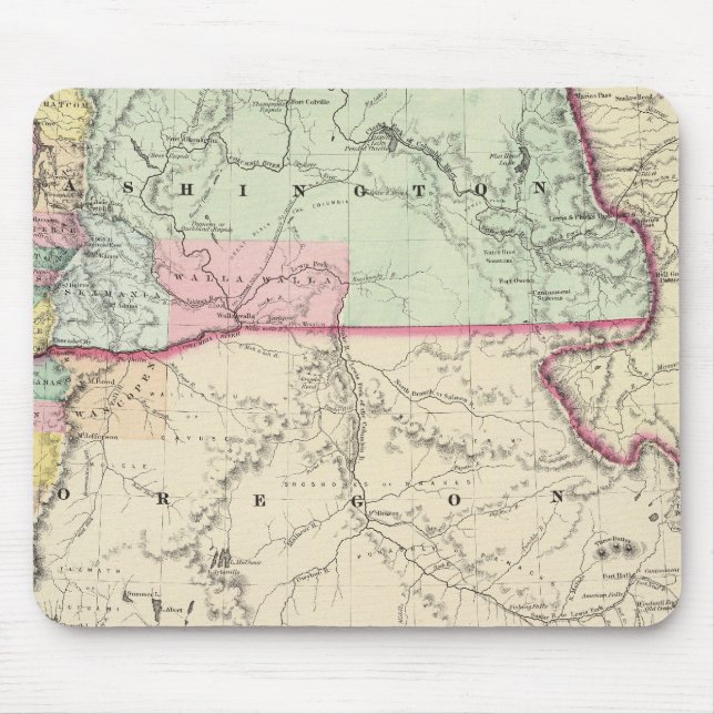 Washington und Oregon Mousepad (Vorne)