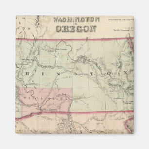Washington und Oregon und Idaho und Montana Magnet