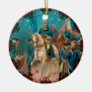 Washington- und Truppe-Verzierung Keramik Ornament