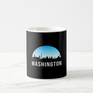 Washington USA City Cityscape Skyline Funny Gift Kaffeetasse