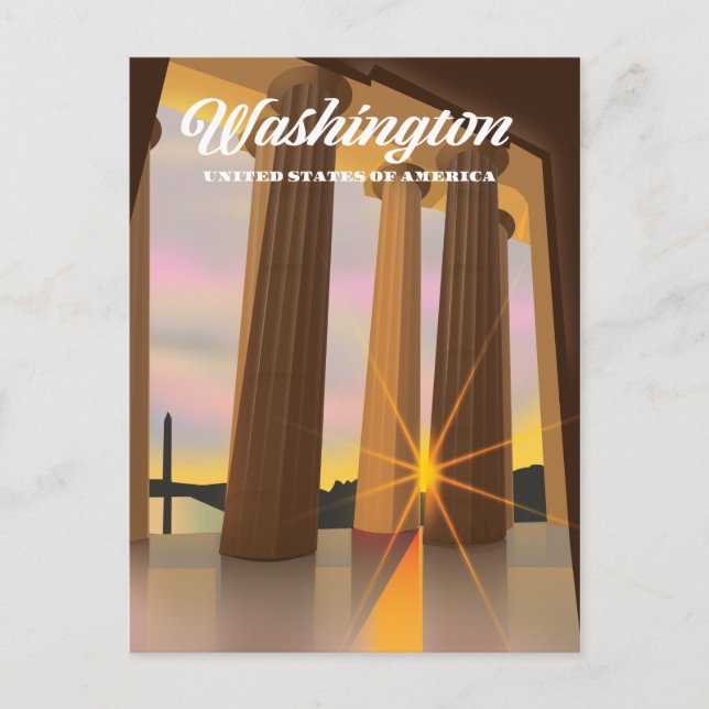 Washington USA Postkarte (Vorderseite)