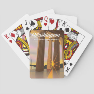 Washington USA Spielkarten