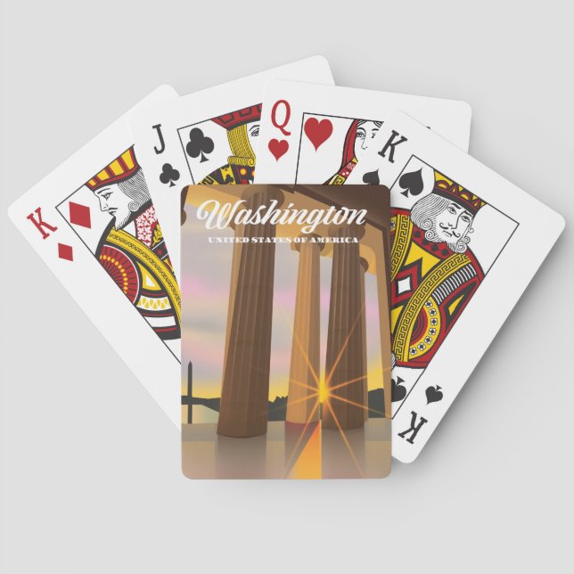 Washington USA Spielkarten (Rückseite)