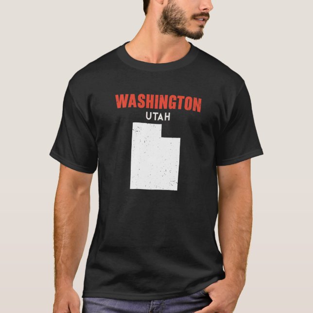 Washington Utah USA State America Travel Utahan   T-Shirt (Vorderseite)