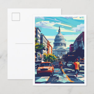 Washington Vereinigte Staaten Vintage Reise Postkarte