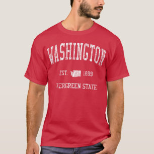 Washington Vintage Sports Design Geschenk für Mädc T-Shirt