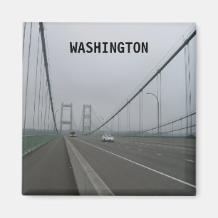 Washington Vintage Travel Tourism Add Magnet