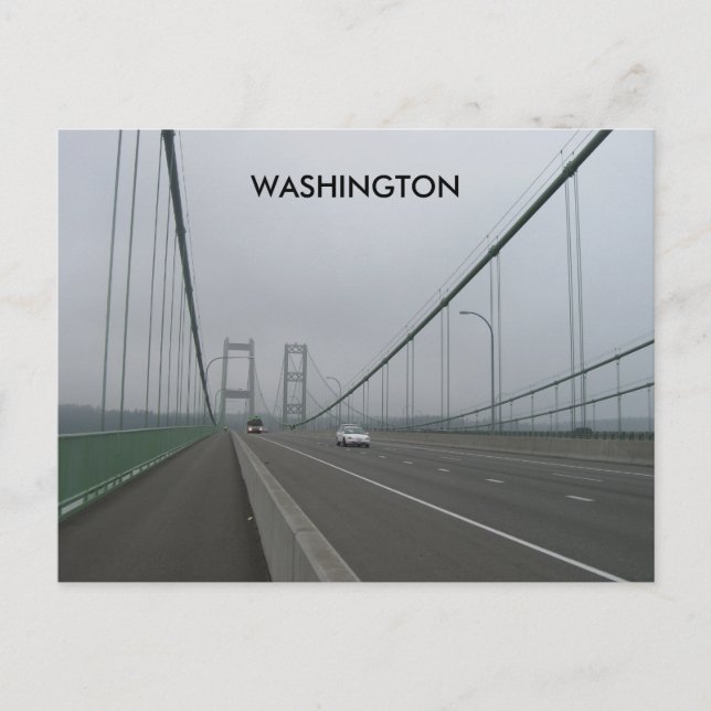 Washington Vintage Travel Tourism AdR Postkarte (Vorderseite)