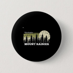 Washington Wandern Mount Rainier Bäume Natur Wald Button