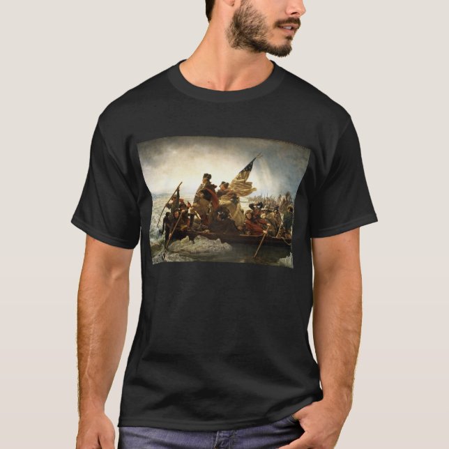 Washington, welches das Delaware - 1851 kreuzt T-Shirt (Vorderseite)