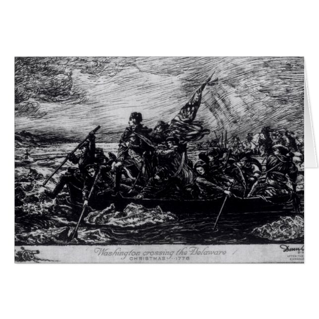 Washington, welches das Delaware kreuzt (Vorderseite (Horizontal))