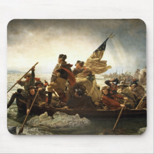 Washington, welches das Delaware kreuzt Mousepad