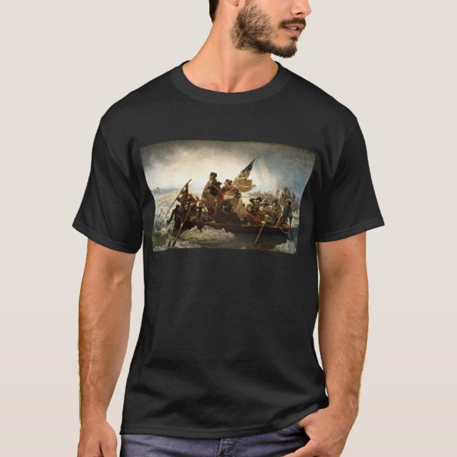 Washington, welches das Delaware kreuzt T-Shirt (Vorderseite)