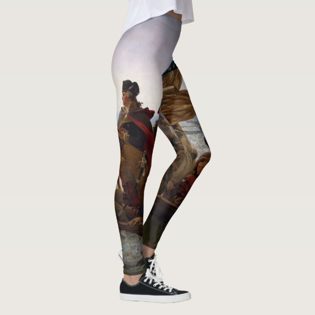 Washington, welches das Delaware USA kreuzt Leggings (Rechts)