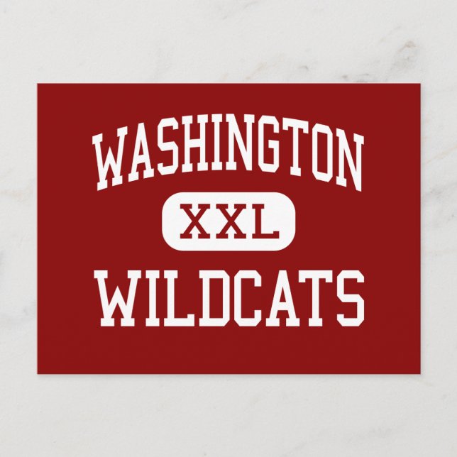 Washington - Wildcats - High - Kansas City Kansas Postkarte (Vorderseite)