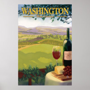 Washington Wine Country - Travel Poster
