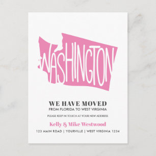 WASHINGTON Wir haben neue Adresse Neue Zuhause ver Postkarte