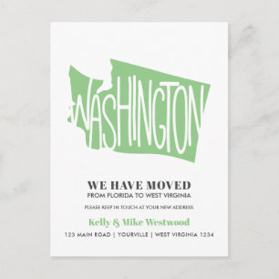 WASHINGTON Wir haben neue Adresse Neue Zuhause ver Postkarte