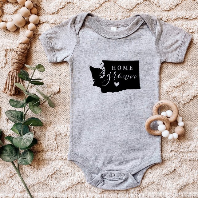 Washington Zuhause Grown Staat T-Shirt Baby Strampler (Von Creator hochgeladen)