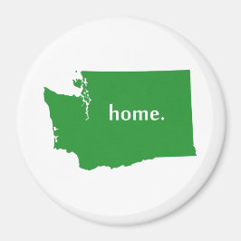 Washington Zuhause Silhouette Staat Map Magnet