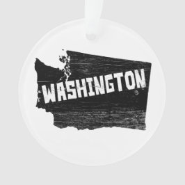 Washington-Zuhause-Vintage beunruhigte Karte Ornament