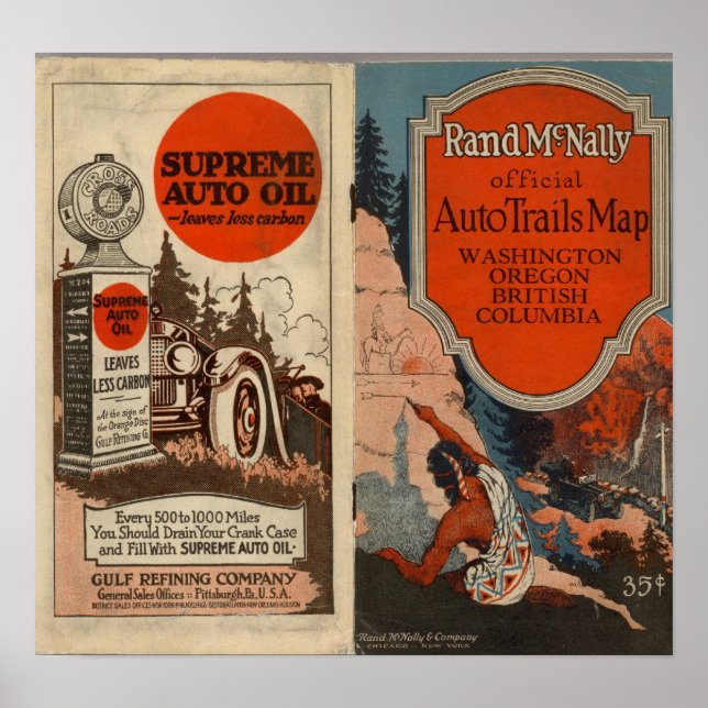 Washingtoner Auto-Trails in Oregon Poster (Vorne)