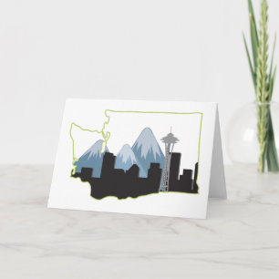 Washingtoner Staat Karte