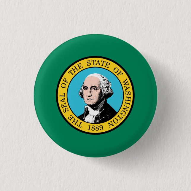 Washingtonische Flagge, Flagge Washingtons Button (Vorderseite)